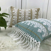 Linen Tassel Cushion Cover